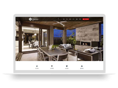 PBOOTCMS响应式室内装修设计类公司企业网站模板(自适应手机端)