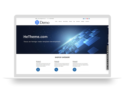 纯英文响应式电子元件科技五金类PBOOTCMS网站模板源码(自适应手机端)