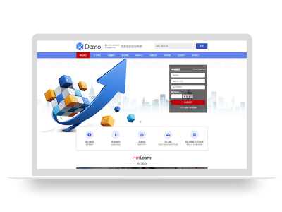 PBOOTCMS响应式金融财税会计服务申请类企业网站模板源码(自适应手机端)