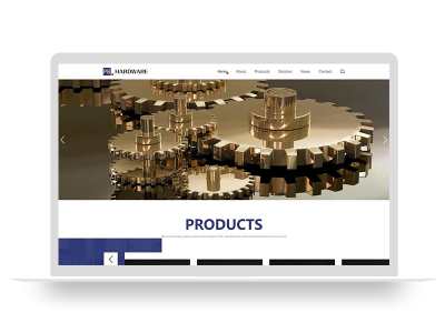 (自适应手机端)响应式pbootcms英文外贸网站模板 五金机械设备外贸网站源码下载