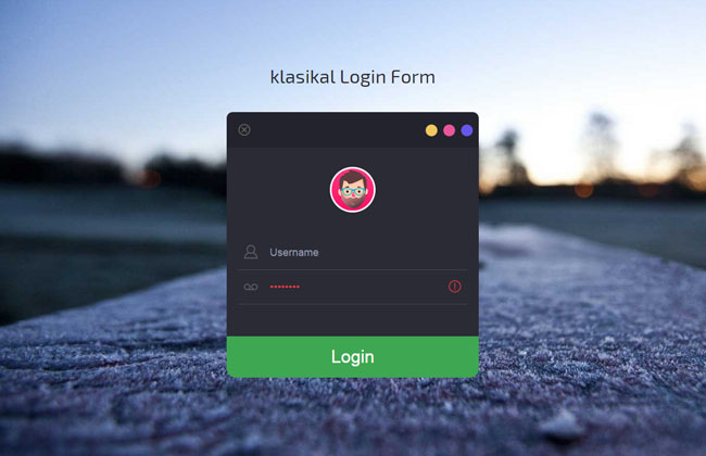 Mac苹果CSS用户登录模板
